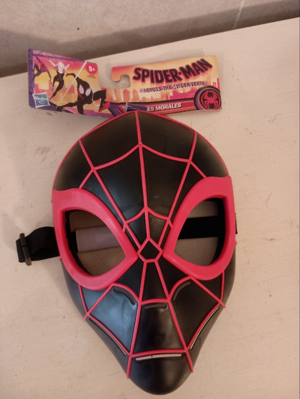 Spiderman Miles Morales Face Mask - Black & Red